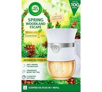 Air Wick Plug In Diffuser Kit Spring Woodland Escape Refill Infused Oil Upto 100 Days