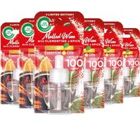 Air Wick Plug in Diffuser Refill, Mulled Wine, Pack 6 x 19ml, Long Lasting Fragrance, Lasts up to 600 days, Plug in Air freshener
