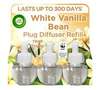 3 X AIR WICK PLUG IN OIL REFILLS - WHITE VANILLA BEAN