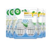 Air Wick Plug in Diffuser Twin Refill, Crisp Linen and Lilac, Pack 5 x 19ml, Long Lasting Fragrance, Lasts up to 1000 days, Plug in Air freshener