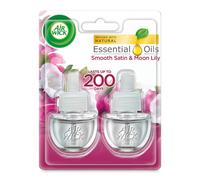 Air Wick Plug in Refill Air Freshener Smooth Satin and Moon Lily 2 x 17 ml