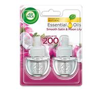 Air Wick Plug in Refill Air Freshener, Smooth Satin and Moon Lily, 2 x 17 ml (34 ml)