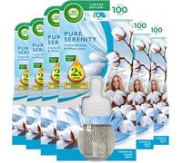 Air Wick Pure Serenity Electrical Plug In Single Refill 19ml x 6 Pack - Lasts up to 100 days Air Freshener
