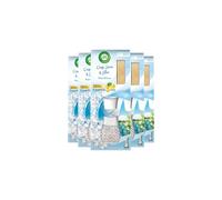 Air Wick Air Freshener Reed Diffuser, Crisp Linen and Lilac, Pack 5 x 33ml, Lasts up to 20 weeks, Room Diffuser