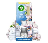 Air Wick Reed Diffuser Multipack, Linen and White Orchid 25 ml, 5 Weeks of Long-Lasting Freshness, Elegant Home Decor, Neutralizes Odors, Enhances Room Ambiance, Air Freshener