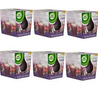 Air Wick Scented Candle BlackBerry and Cranberry Essential Oils Ger 105 g Pack of 6