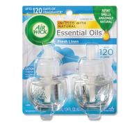 Air Wick Scented Oil 2 Refills, Snuggle Fresh Linen, (2X0.67oz), Air Freshener
