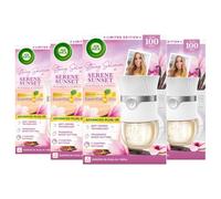Air Wick Serene Sunset Magnolia & Vanilla, Advanced Plug-In Diffuser Kit, Essential Oils, 19ml, 4 Pack, Stacey Solomon Limited Edition