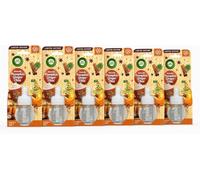 Air Wick Smooth Pumpkin Ginger Chai Liquid Electrical Refill 19ml | 6 Pack | Fragrances lasting up to 120 days based on 12 hours usage/day on lowest setting, Infused with 2x more natural essential oils