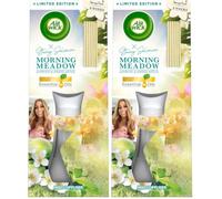 Air Wick Stacey Solomon Morning Meadow Essential Oils Reeds Diffuser 42ml Lasts up to 6 weeks Air Freshener (Pack of 2)