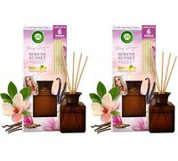 Air Wick Stacey Solomon Serene Sunset Reed Diffuser 80ml, Infused with Natural Essential Oils, Long-lasting Home Fragrance for up to 6 weeks, Eco-friendly, Sustainable, Recyclable, Lasts 6 Weeks.