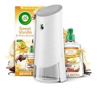 Air Wick Sweet Vanilla & Shea Butter Aerosol-Free Automatic Spray Kit, Lasts up to 70 Days, Air Freshener