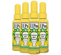 Air Wick V.I.Poo Pre-Poo Odour Neutraliser Spray, Lemon Idol, Pack of 4 x 55ml