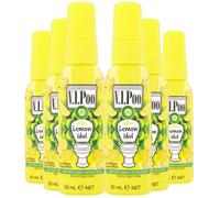 Air Wick V.I.Poo Pre-Poo Toilet Spray, Lemon Idol, Pack 6 x 55ml, Toilet Freshener