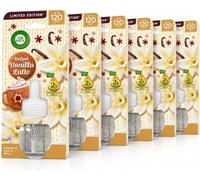 Air Wick Velvet Vanilla Latte Liquid Electrical Refill 19ml | 6 Pack | Infused with 2x more natural essential oils, free from added Phthalates, acetone and dyes