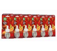 Air Wick Warm Mulled Wine Liquid Electrical Refill 19ml | 6 Pack | Infused with 2x more natural essential oils, For use with Air Wick Scented Oil Electrical Plug In Diffuser