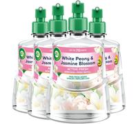 Air Wick White Peony & Jasmine Blossom 24/7 Active Fresh Refill 228ml x 4 Pack Lasts up to 70 days Air Freshener