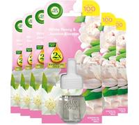 Air Wick White Peony & Jasmine Blossom Electrical Plug In SingleRefill 19ml x 6 Pack - Lasts up to 100 days Air Freshener