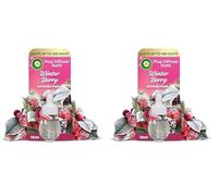 Air Wick, Winter Berry Wonderland, Plug In Electrical Air Freshener Refills, 19ml, Pack of 2, Lasts up to 100 days