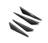 Air Wing Cover Trim 4Pcs Real Carbon Fiber Universal Front Bumper Lip Decoration Diffuser Splitter Car Side Air Vent Cover