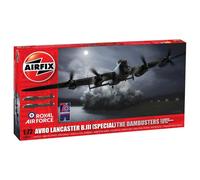 Airfix 1:72 Avro Lancaster B.III The Dambusters Aircraft Model Kit, Multicolor, 29.21 x 43.18 x 8.89 cm