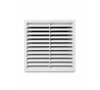 AIR6 White 100mm / 4 inch wall Vent Grille with flyscreen Protection | 100 mm / 4 Inch Vent Cover, External Air Vent, Ventilation Grille for Bathroom, Kitchen, Extractor Fans, Easy Installation