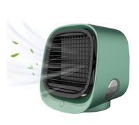 Aira Breeze Air Cooler, Cool Down Instantly With AiraBreeze, Aira Breeze Air Cooler, USB Operated, Instant Cooling with Water Mist, 3 Speed Settings (1, Green, 15.6 * 14.2 * 13.5cm)