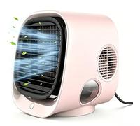 Aira Breeze Air Cooler, Cool Down Instantly With AiraBreeze, Airabreeze Portable Air Conditioner,USB Operated, Instant Cooling with Water Mist, 4 Speed Settings (Pink)