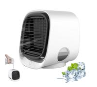 Airabreeze Air Conditioner, Airabreeze Air Cooler, Nurabreeze Fan, Cooling Fan with Tank & LED Nightlight, Cooler Fan Air Conditioner, Water Mist Technology for Quick Cooling (White)