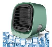 Airabreeze Air Conditioner,Airabreeze Portable Air Conditioner,Air Cooler with Led Nightlight,3 Speed Settings, Instant Cooling in 90 Seconds (Green)