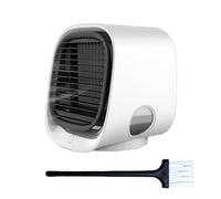 Airabreeze Portable Air Conditioner, 2025 New Portable Fan Humidifier & Scent Dispenser, With Tank & Led Nightlight, 4 Speed Settings, Cooling In 90 Seconds for Bedroom, Office And Camping (White)