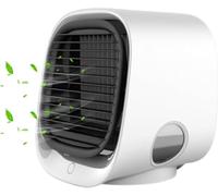 Airabreeze Portable Air Conditioner,Compact Evaporative Air Cooler with 3 Fan Speeds, Whisper-Quiet Humidifier (2 PCS)