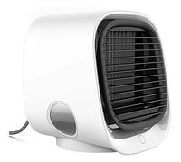 Airabreeze Portable Air Conditioner, Energy Efficient Mini Ac with 300ml Tank & LED Light (White)