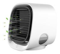 Airabreeze Portable Air Conditioner, Portable Air Cooler with 3 Wind Speeds & LED Night Light, 90s Instant Cooling, Humidifier Air Cooling Fan for Home, Office, Bedroom white