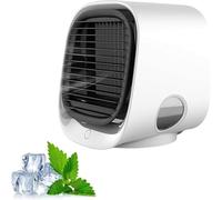 Airabreeze Portable Air Conditioner, Portable Airbreeze Fan Humidifier & Scent Dispenser, 3 Speed Settings, Cooling in 90 Seconds(Blue)