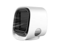 Airabreeze Portable Air Cooling Fan, Air Cooling Fan with Water Tank and LED Night Light, Low Decibel, 3-in-1 Climate Control, Low-noise operation, Instant Cooling, Anywhere You Go White