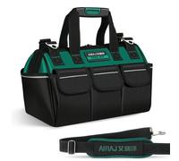 Airaj 20" Heavy Duty Waterproof Tool Bag With Hard Base & 14 Pockets