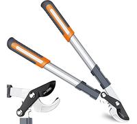 AIRAJ Bypass Loppers,Light Duty Tree Loppers,SK-5 Sharp Carbon Steel Blade, with Gear Drive Cutting System,Branch Lopper for handling Smaller Woody Vines, Live Branches and Twigs