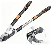 AIRAJ Heavy-Duty Telescopic Tree Loppers, Compound Action, 70-90 cm, 5.5 cm Cutting Capacity, Anvil