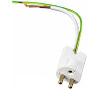 Airam Lamp plug White, with cable 14 cm, grounded