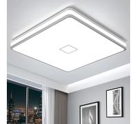 Airand LED Ceiling Light Fixtures Flush Mount 12.8inch 24W Bright White Square LED Ceiling Lamp 5000K, 2050LM Daylight Waterproof Bathroom Ceiling Light for Kitchen Hallway Porch Living Room Bedroom