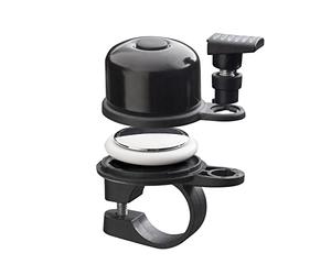 AirBell Bicycle Bell for Apple AirTag 22mm Diameter Anti-Theft Hidden Holder in Bell - Bell Works - StVO Suitable for Road Traffic Regulations - Tools Included, Black