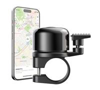 AirBell Pro Bicycle Bell with Integrated Tracker for Apple Find My Network, AirTag Alternative
