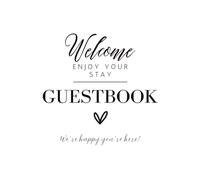 Airbnb Guest Sign In Book: Professional Visitor Log for Hosts, Property Managers & Rentals | Track Guest Details, Contact Info, Time In & Out and Signature - White and Black