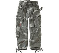 AIRBORNE MENS COMBATS CARGO TROUSERS ARMY WORK WEAR PANTS US NIGHT CAMO 30"-40"