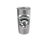 Airborne Paratrooper Anytime Anyplace Anywhere Stainless Steel Insulated Tumbler