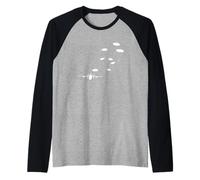 Airborne Paratrooper Military Aircraft Parachuting Soldier Raglan Baseball Tee