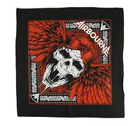 Airbourne Bandana Red Skull Band Logo Official Black One Size