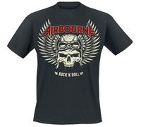 Airbourne Red Logo Mono Scorch T-Shirt black XL