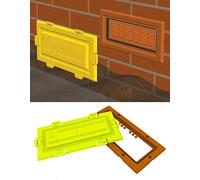 Airbrick flood water defence Protection cover and Terracotta frame / Air Brick